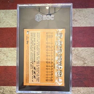 2023 Topps Chrome Shohei Ohtani #T88C-27 '88 Topps Design Insert SGC 9