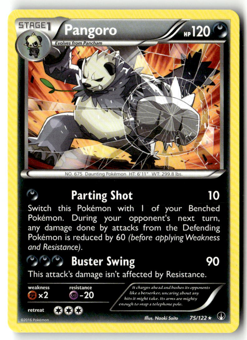 Front of Pangoro 75/122 from XY - BREAKpoint