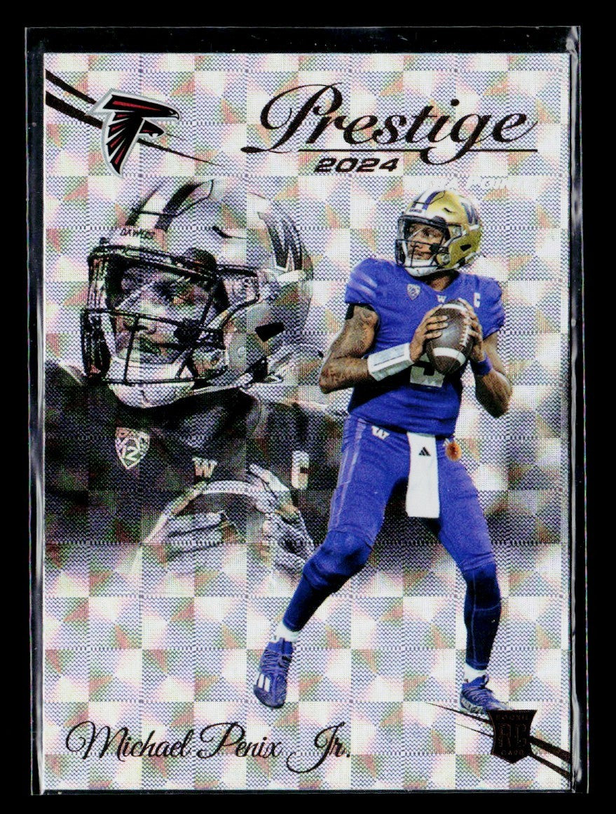 2024 Panini Prestige - Rookies Michael Penix Jr. #335 Xtra Points Hyper (RC)