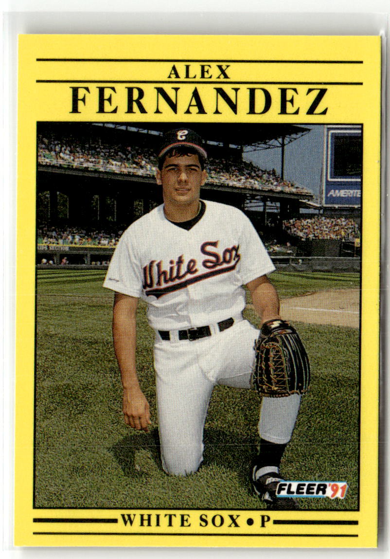 1991 Fleer Alex Fernandez #117 (RC) front