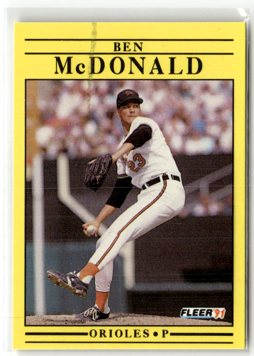 1991 Fleer Ben McDonald #481 (RC) front