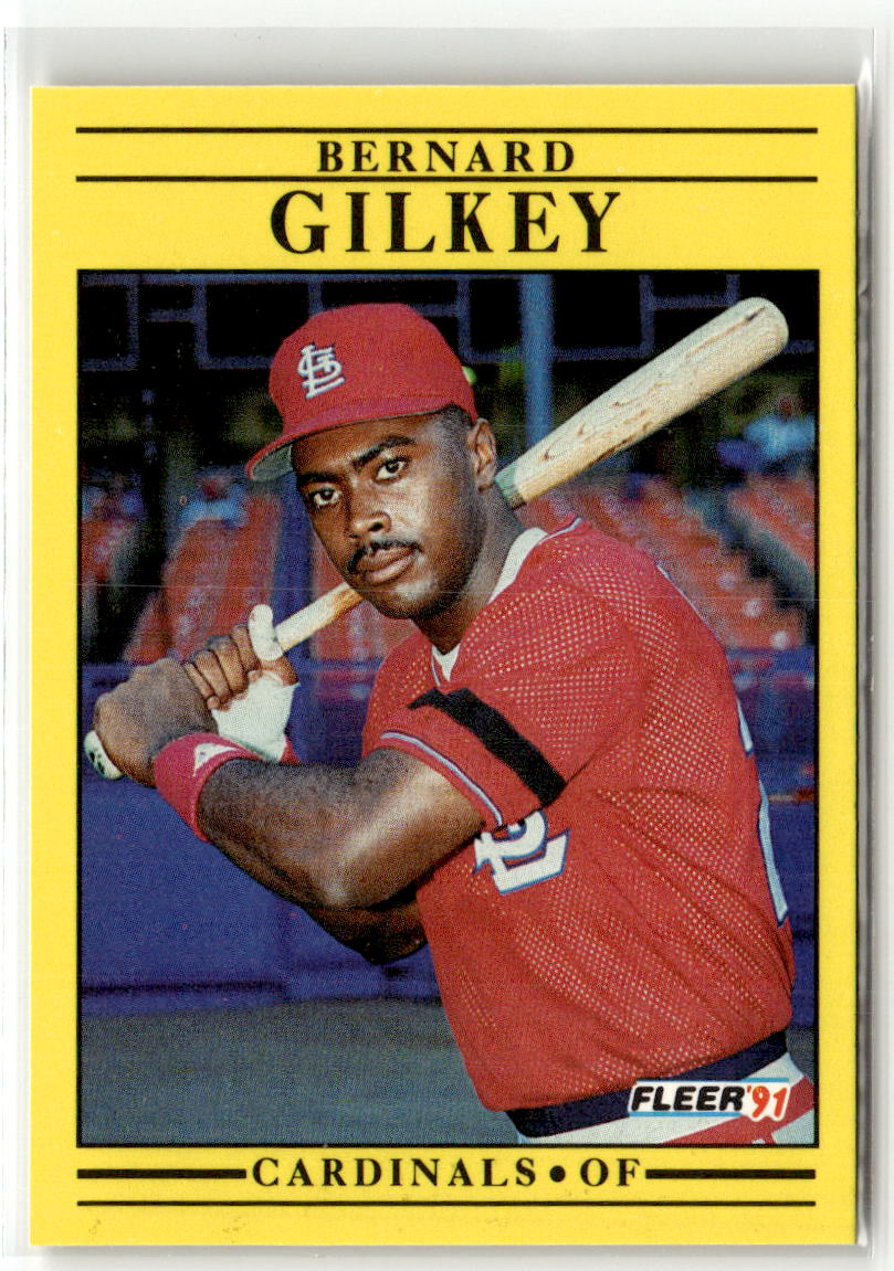 1991 Fleer Bernard Gilkey #633 front