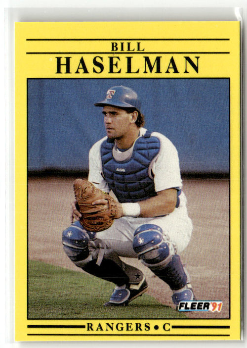 1991 Fleer Bill Haselman #287 front