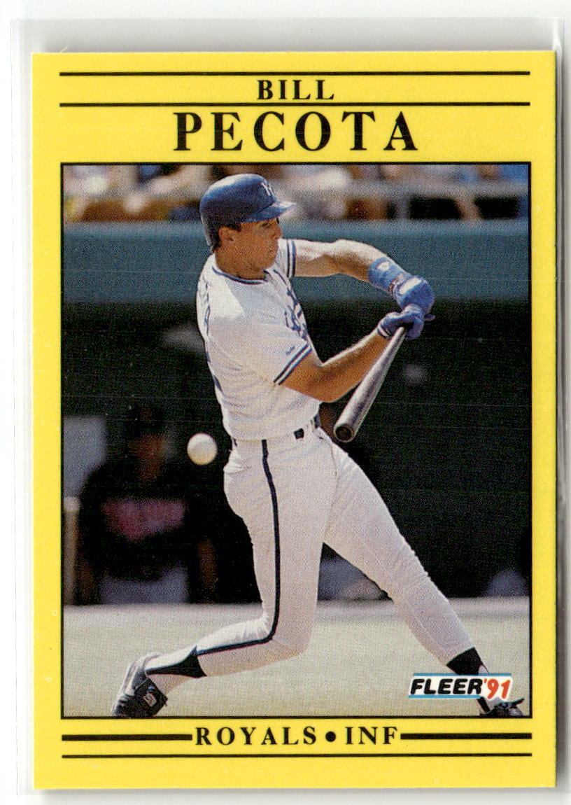 1991 Fleer Bill Pecota #565 front