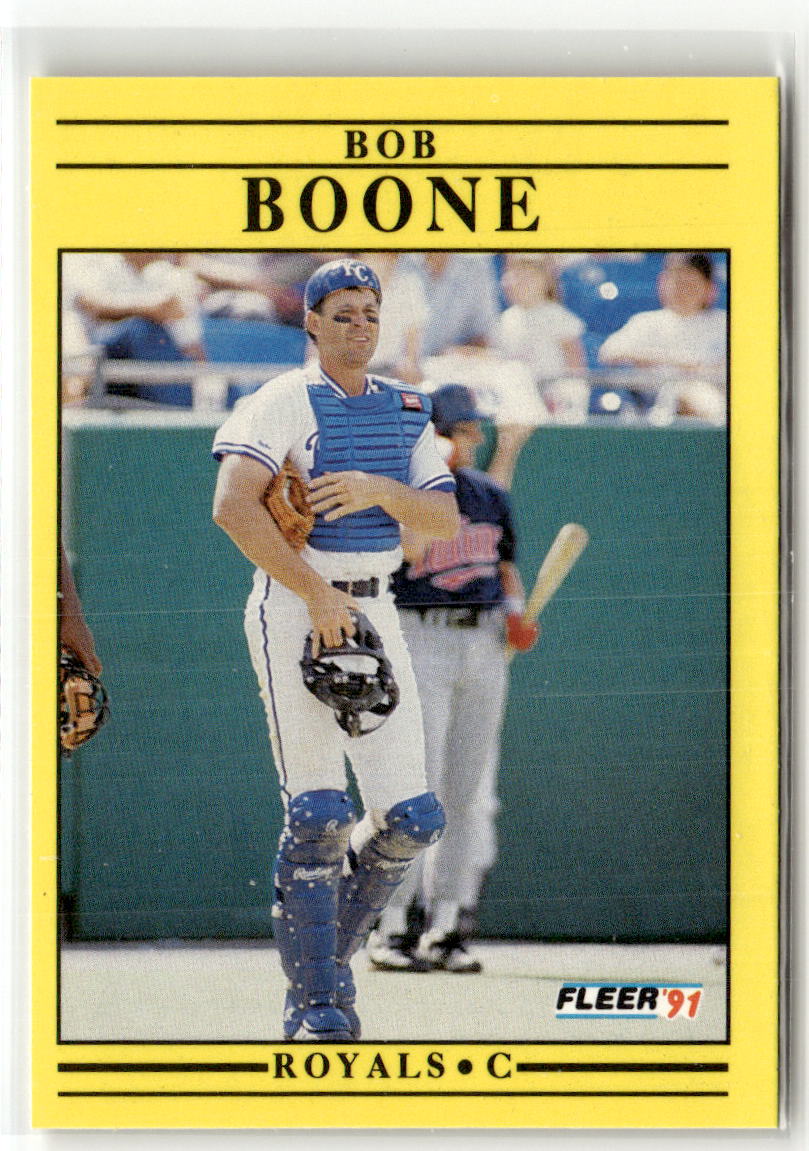 1991 Fleer Bob Boone #551 front