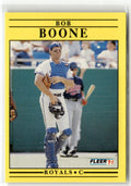 1991 Fleer Bob Boone #551 front