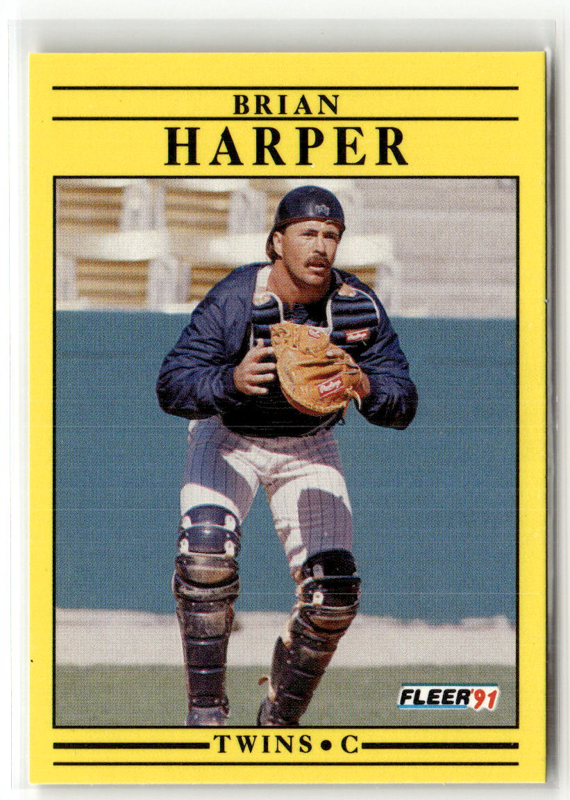 1991 Fleer Brian Harper #613 front