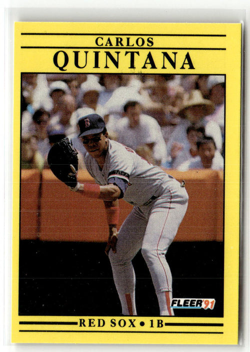 1991 Fleer Carlos Quintana #108 front