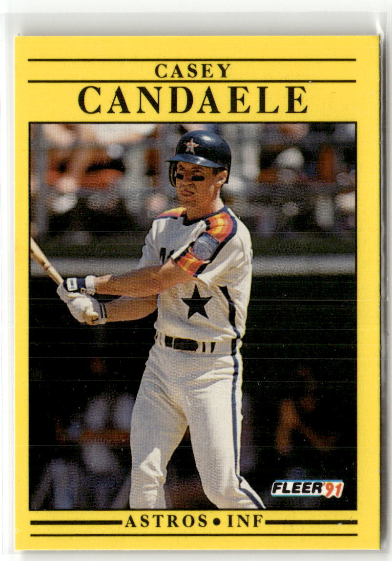 1991 Fleer Casey Candaele #501 front