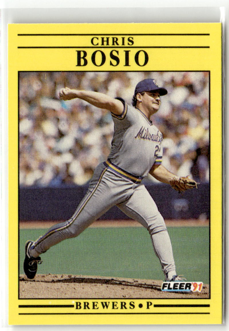 1991 Fleer Chris Bosio #576 front