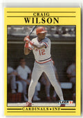 1991 Fleer Craig Wilson #652 front