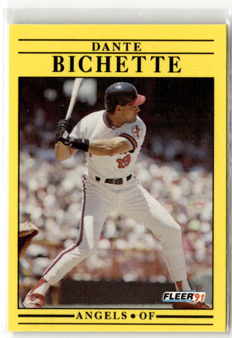 1991 Fleer Dante Bichette #307 front