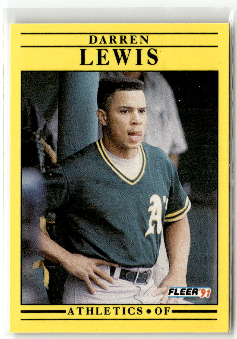 1991 Fleer Darren Lewis #15 front