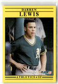 1991 Fleer Darren Lewis #15 front