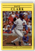 1991 Fleer Dave Clark #417 front