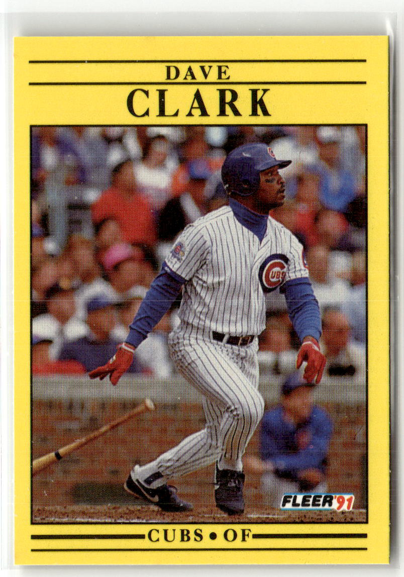1991 Fleer Dave Clark #417 front