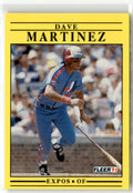 1991 Fleer Dave Martinez #237 front