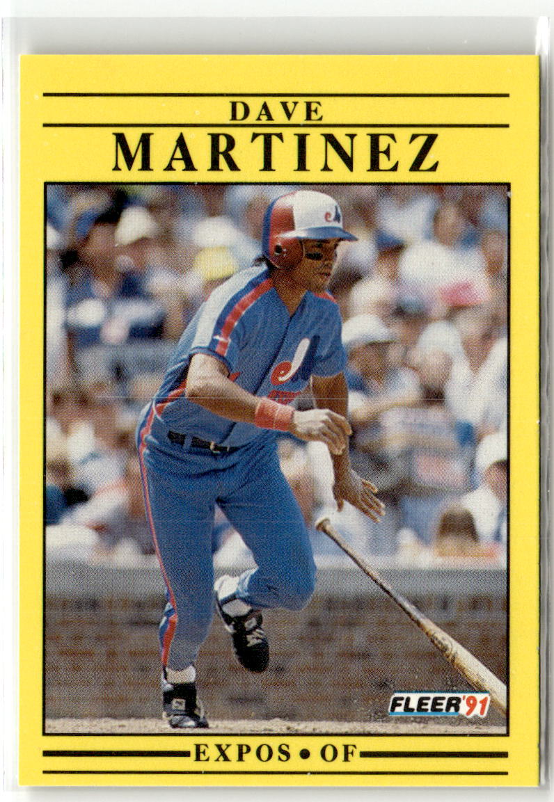 1991 Fleer Dave Martinez #237 front