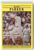 1991 Fleer Dave Parker #593 front