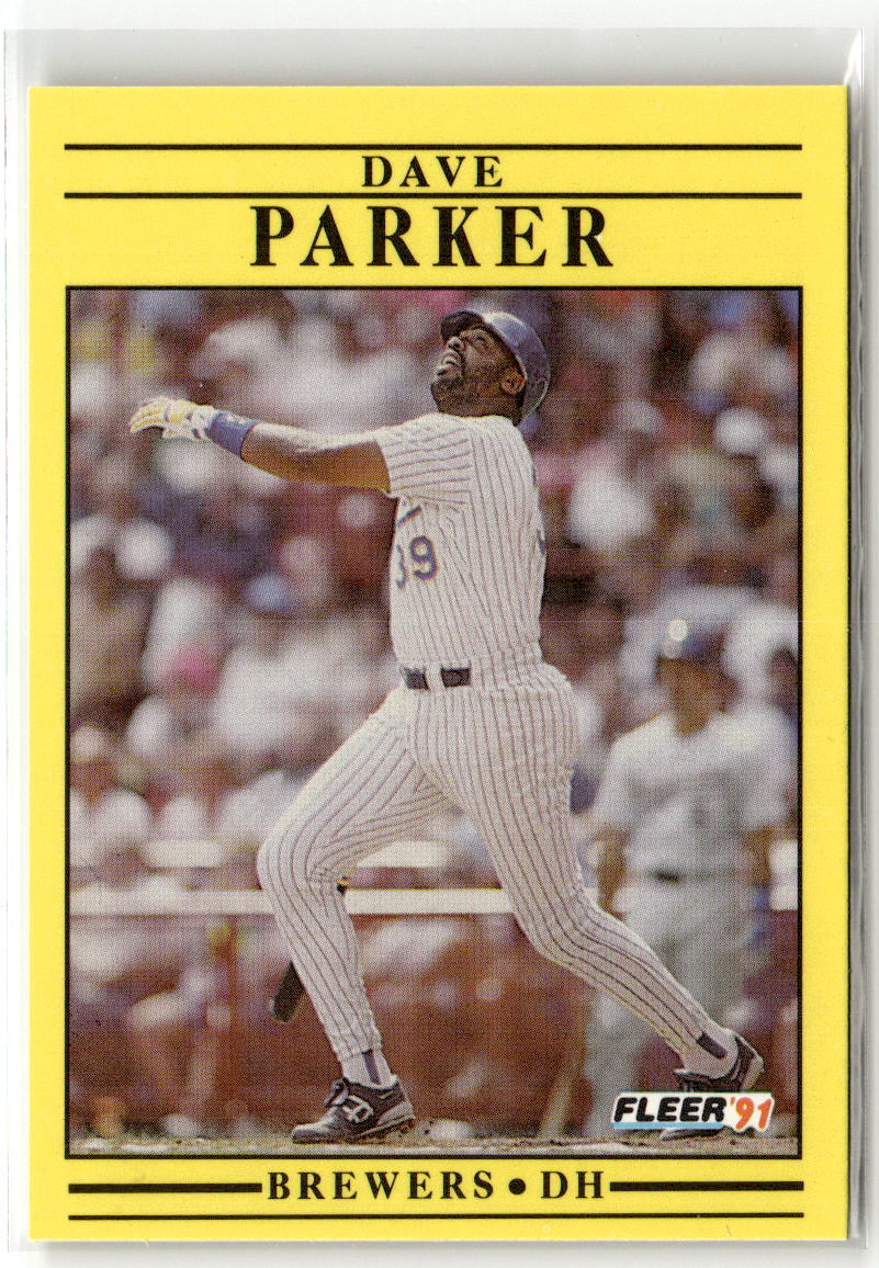 1991 Fleer Dave Parker #593 front