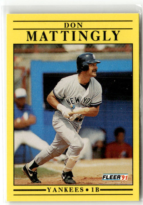 1991 Fleer Don Mattingly #673 front