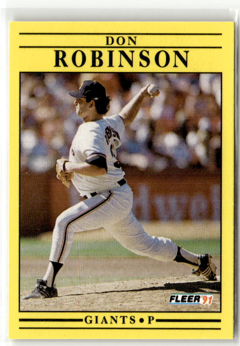 1991 Fleer Don Robinson #272 front