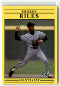 1991 Fleer Ernest Riles #271 front