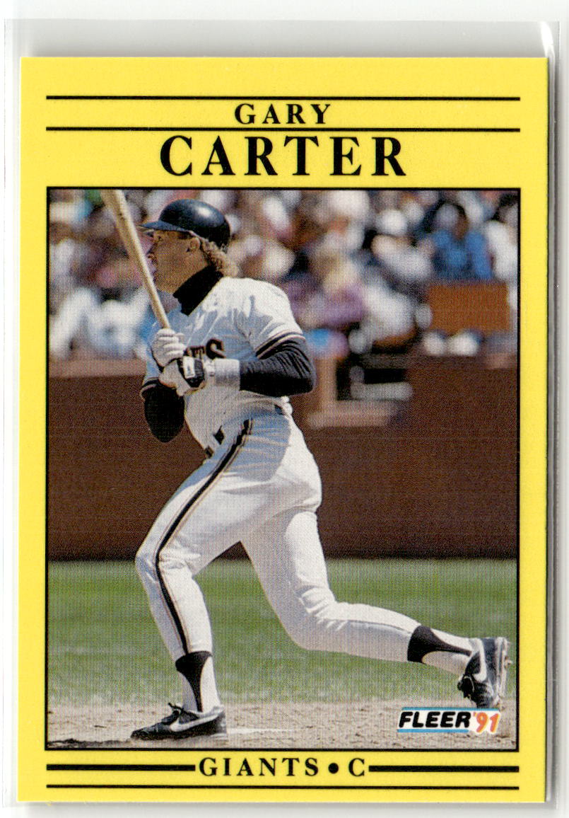 1991 Fleer Gary Carter #258 front