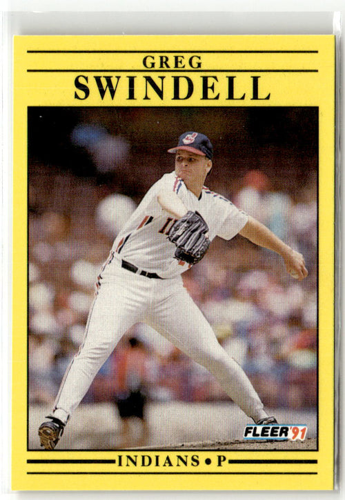 1991 Fleer Greg Swindell #379 front