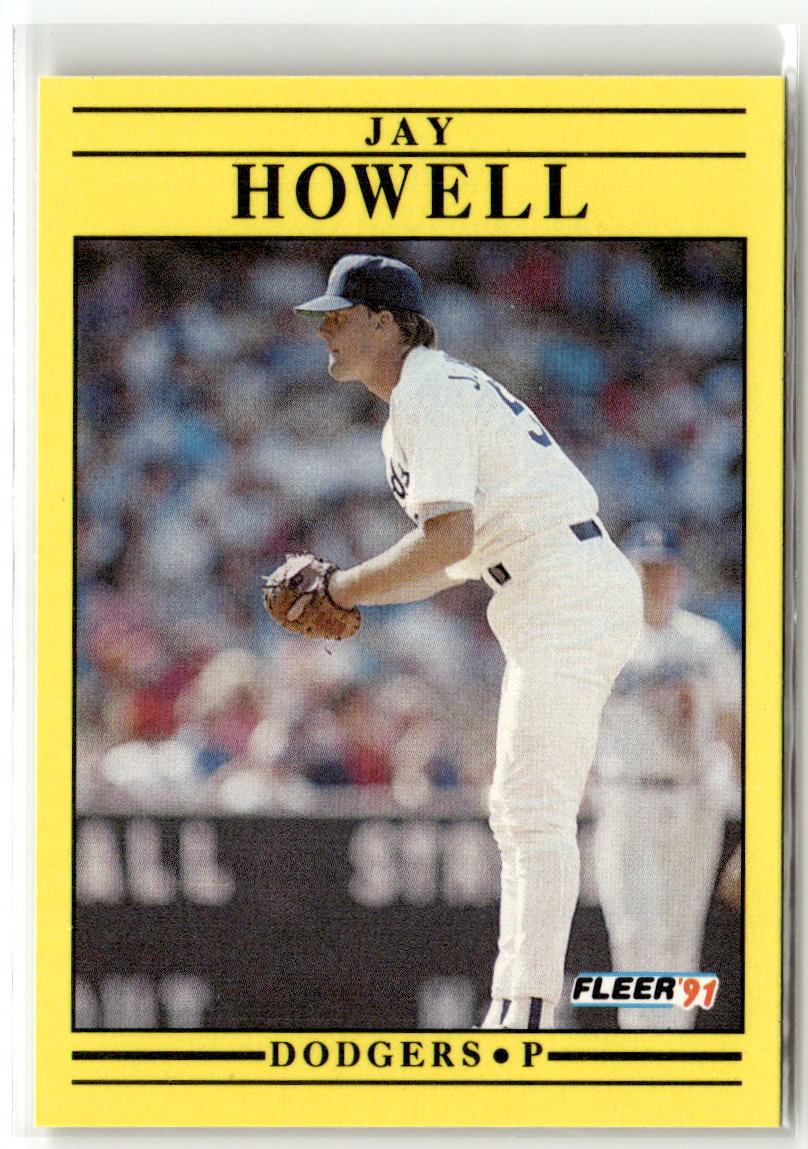 1991 Fleer Jay Howell #209 front