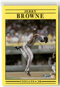 1991 Fleer Jerry Browne #363 front