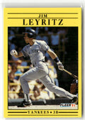 1991 Fleer Jim Leyritz #671 front