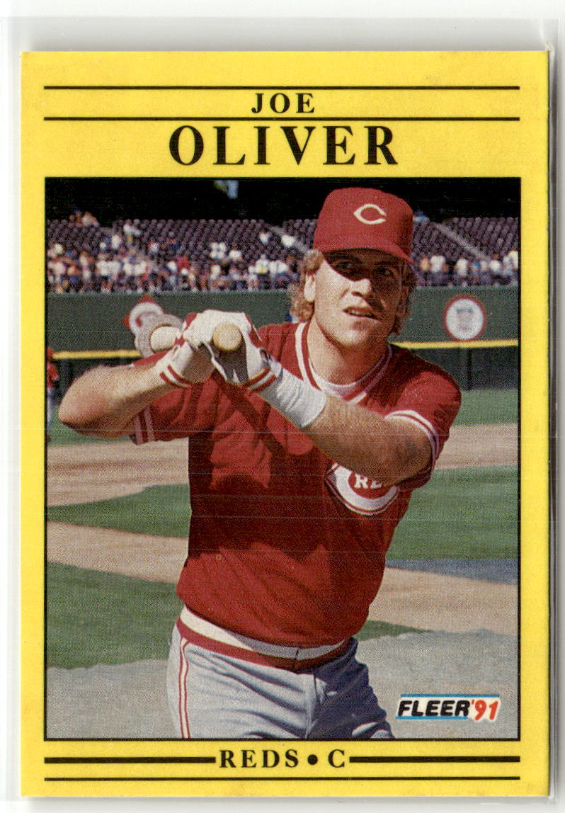 1991 Fleer Joe Oliver #75 front