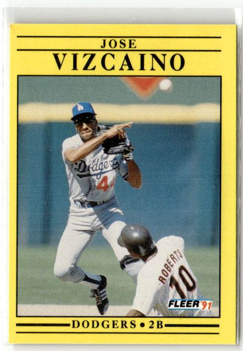 1991 Fleer Jose Vizcaino #223 front