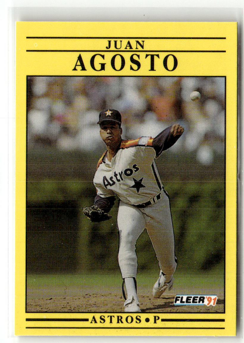 1991 Fleer Juan Agosto #497 front