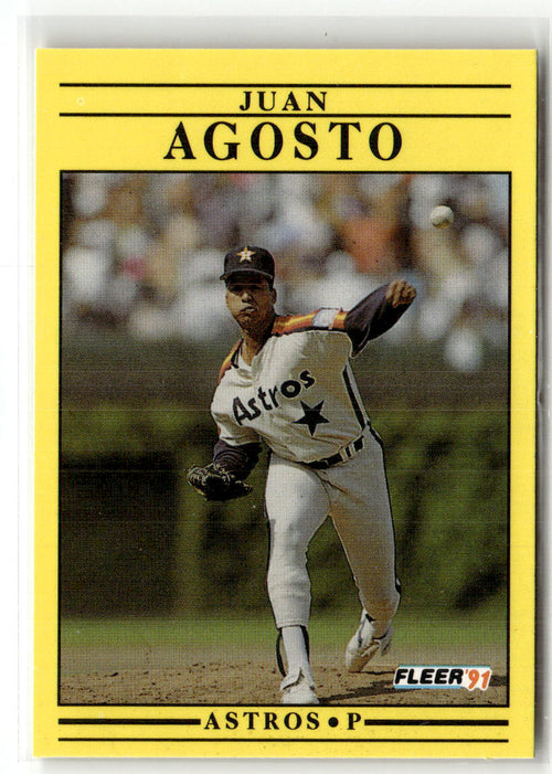 1991 Fleer Juan Agosto #497 front