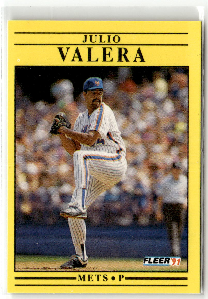 1991 Fleer Julio Valera #164 front