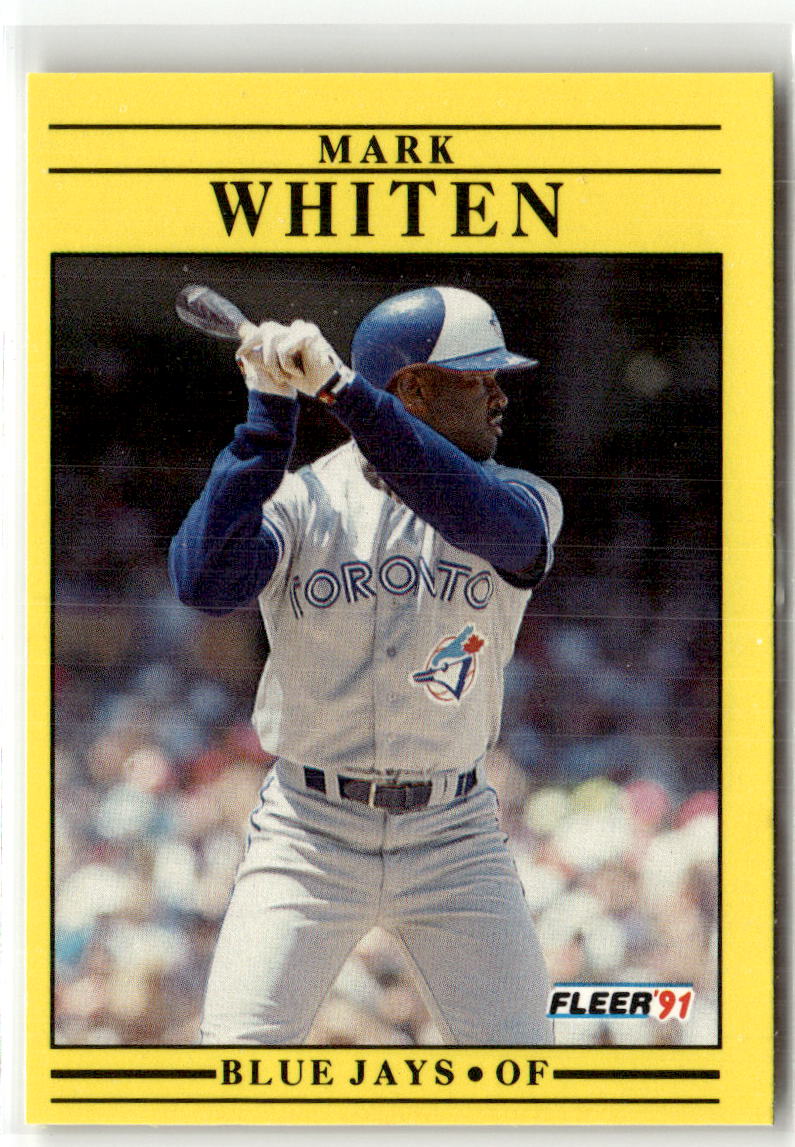 1991 Fleer Mark Whiten #189 front