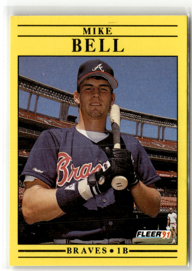 1991 Fleer Mike Bell #682 front