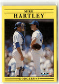 1991 Fleer Mike Hartley #205 front