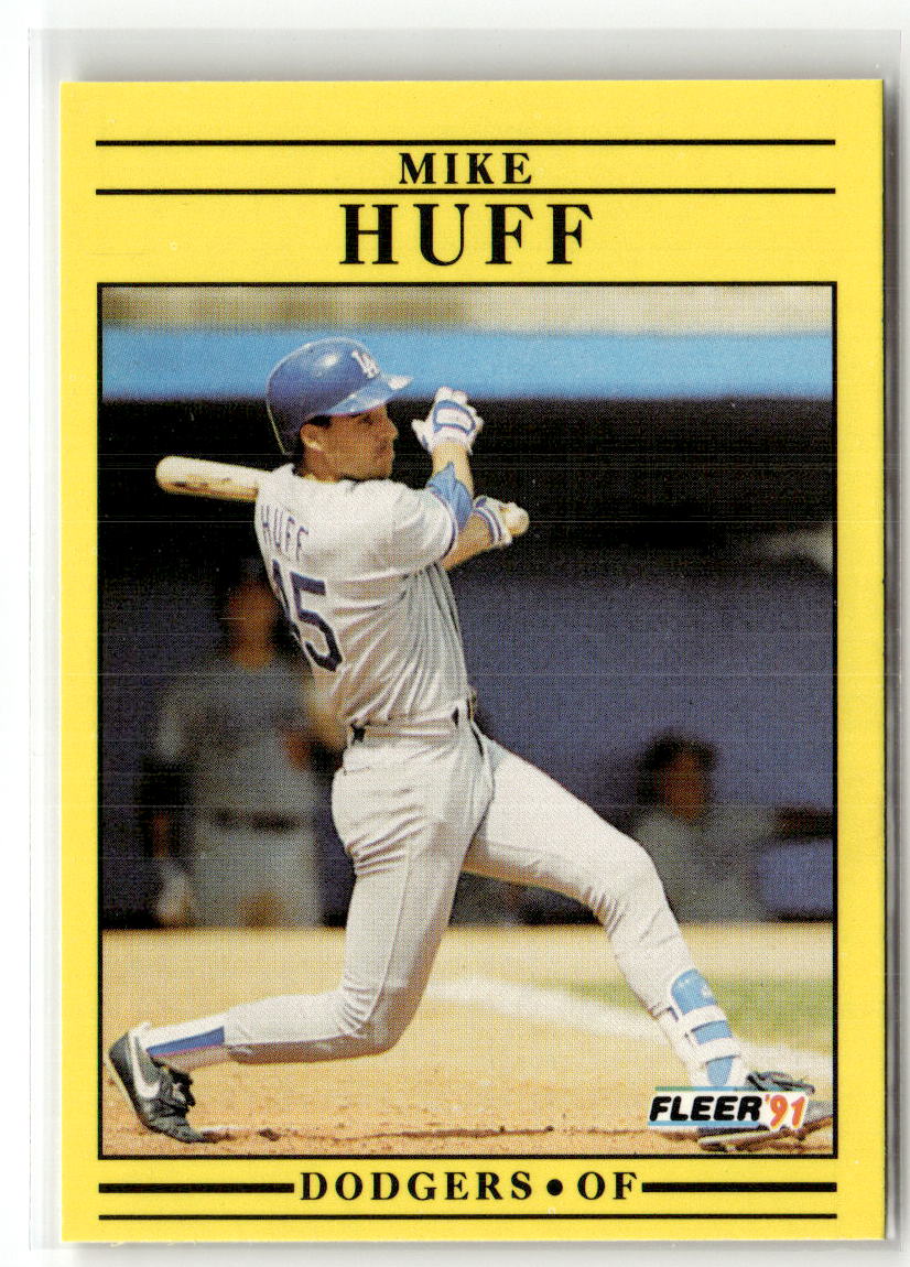 1991 Fleer Mike Huff #210 front
