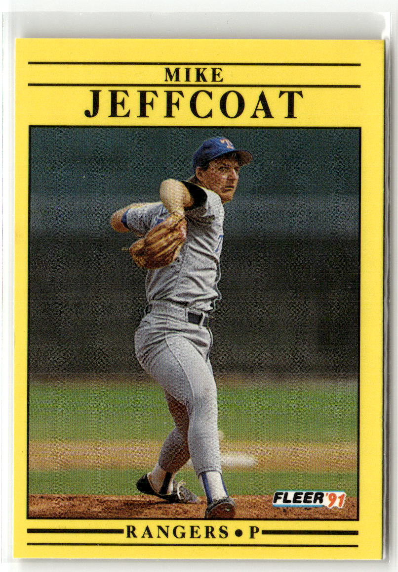 1991 Fleer Mike Jeffcoat #291 front