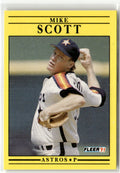 1991 Fleer Mike Scott #515 front