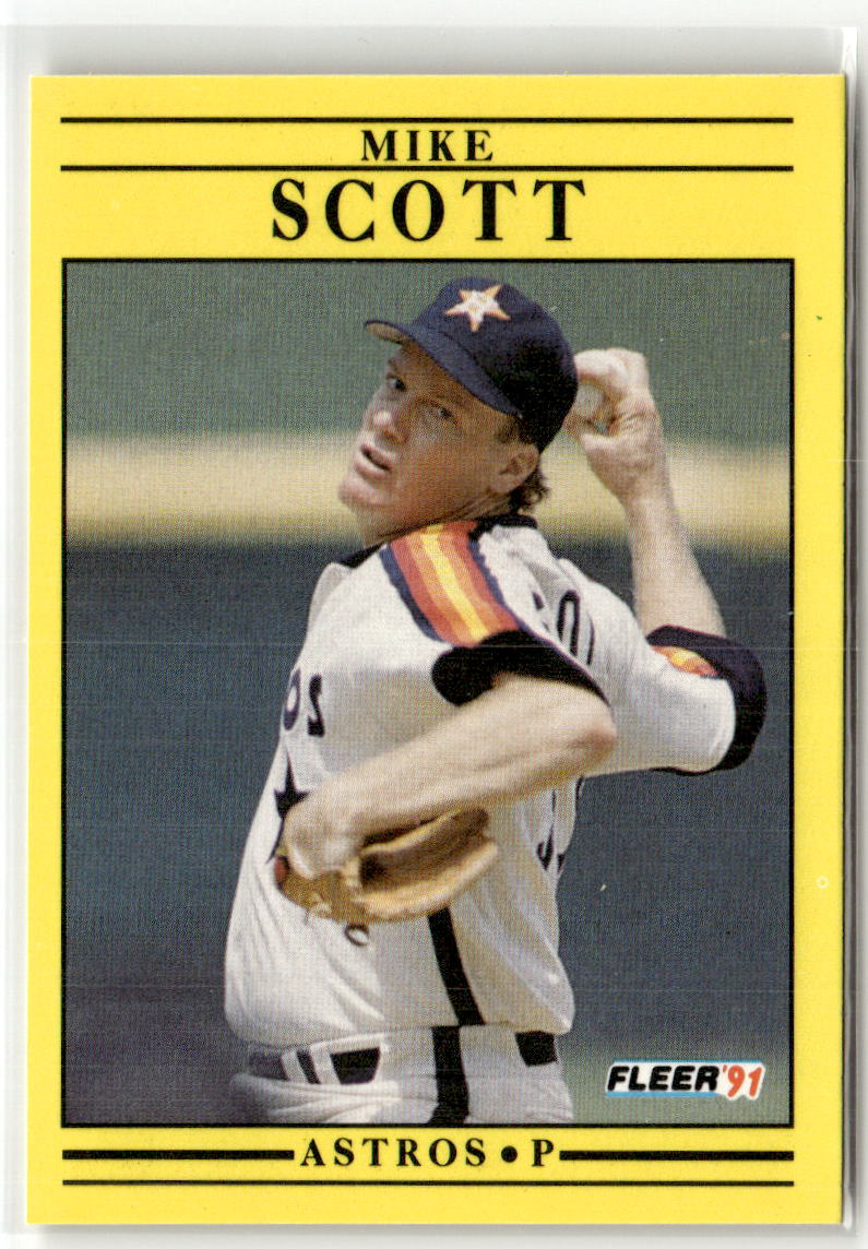 1991 Fleer Mike Scott #515 front