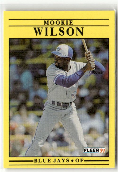 1991 Fleer Mookie Wilson #192 front