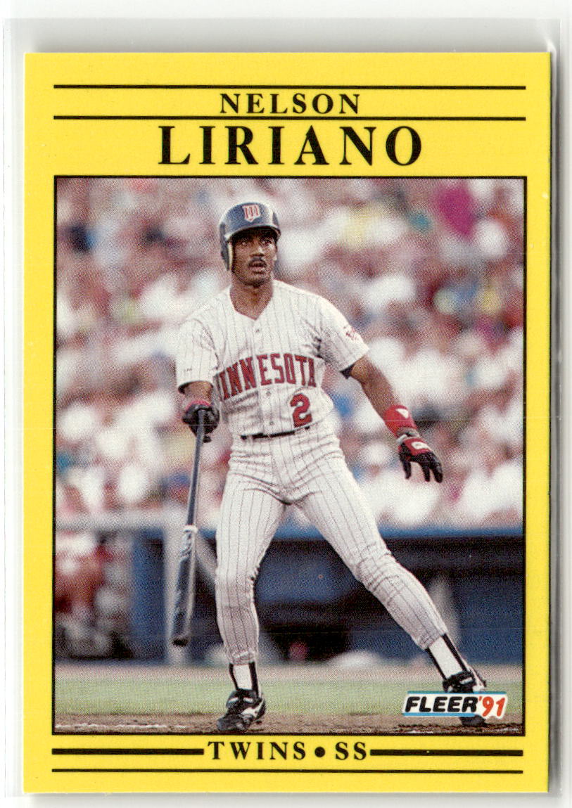 1991 Fleer Nelson Liriano #617 front
