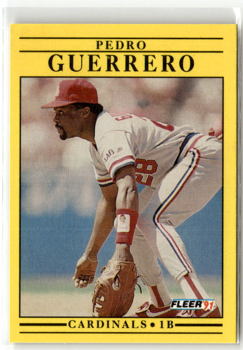1991 Fleer Pedro Guerrero #634 front