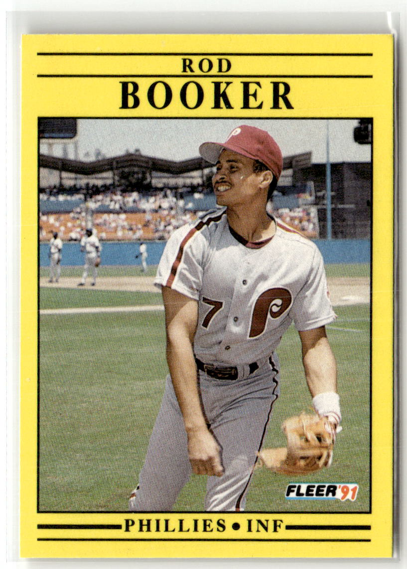 1991 Fleer Rod Booker #388 front