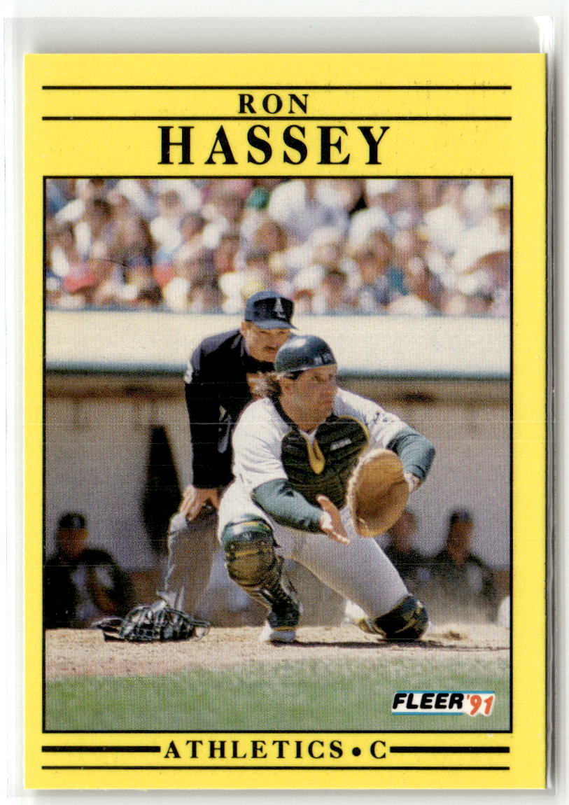 1991 Fleer Ron Hassey #8 front