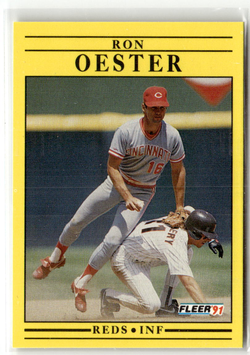 1991 Fleer Ron Oester #74 front